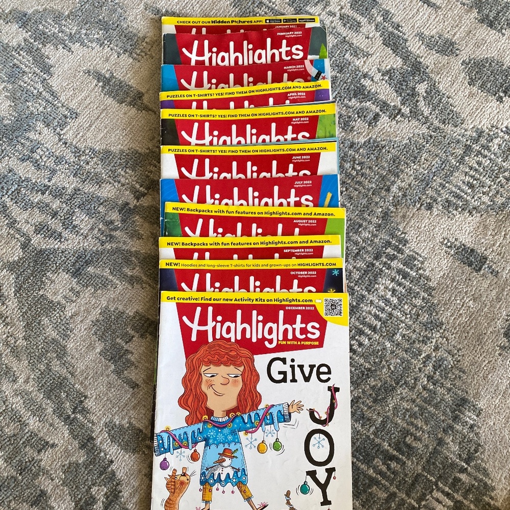 FINAL PRICE- 2022 Highlights magazines (all except Nov.)